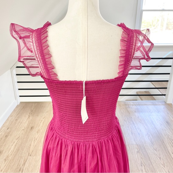 Tulle gown NWT S L Melloday Fuchsia, purple, pink tulle maxi dress - Picture 8 of 8